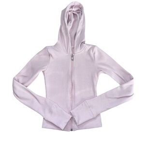 hollister cropped waffle knit hoodie